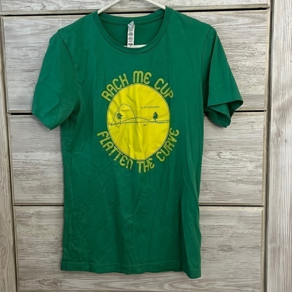 green and yellow rack me cup t shirt - Picture 5 of 5